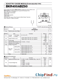 Datasheet BKR400ABZ50 manufacturer SanRex